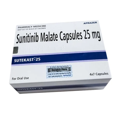 Sutekast 25mg Capsule (Sunitinib) | Global Oncology Exporter: USA, UK, Thailand, Australia,