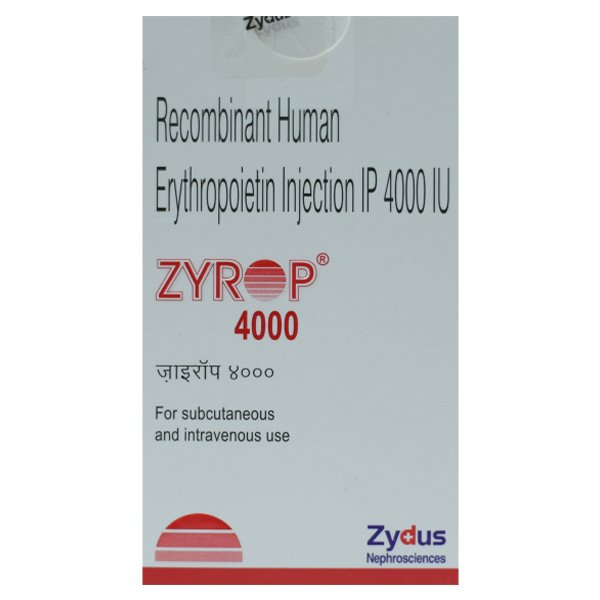 Zyrop 4000 IU (Recombinant Human Erythropoietin Alfa) PFS Injection