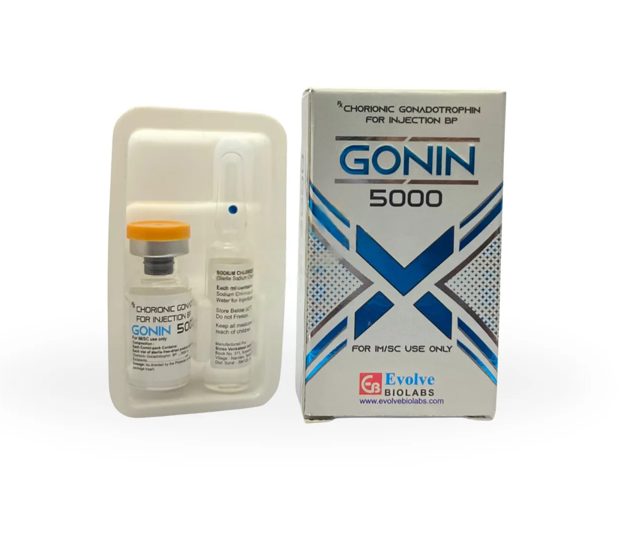 Gonin 5000 (Chronic Gonadotropin 5000iu) HCG Injection
