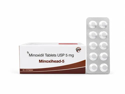 Minoxihead 5 mg Tablets – Advanced Therapeutic Solution for Hypertension & Hair Regrowth | Exporter