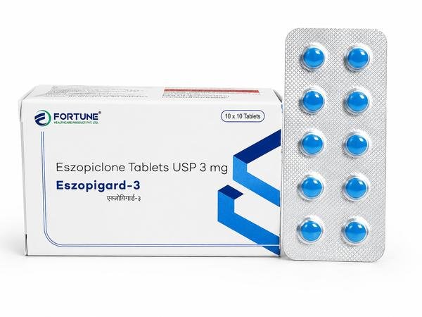 Eszopigard-3 mg Tablet Exporter from India | Bulk Eszopiclone Supply to Washington, London, Bangkok, Canberra, Singapore, & Kingston | Ernest Impex