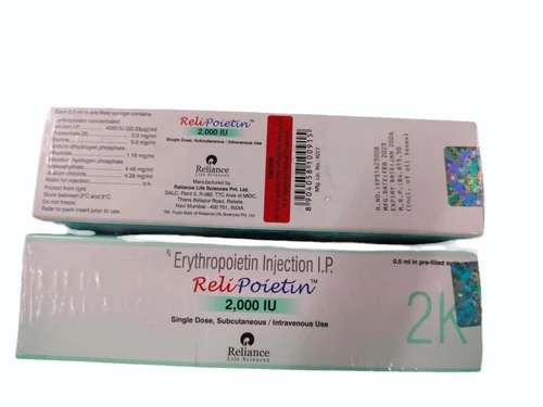 Relipoitin 2000IU (Recombinant Human Erythropoietin Alfa) Injection