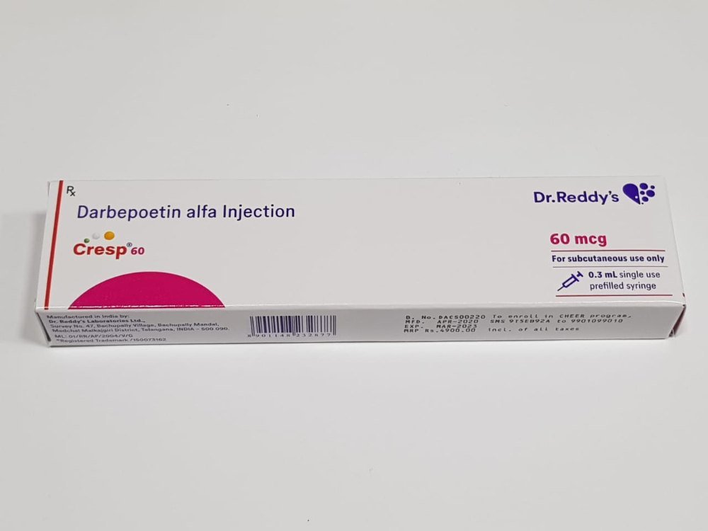 Cresp 60mcg (Darbepoetin alfa) PFS Injection