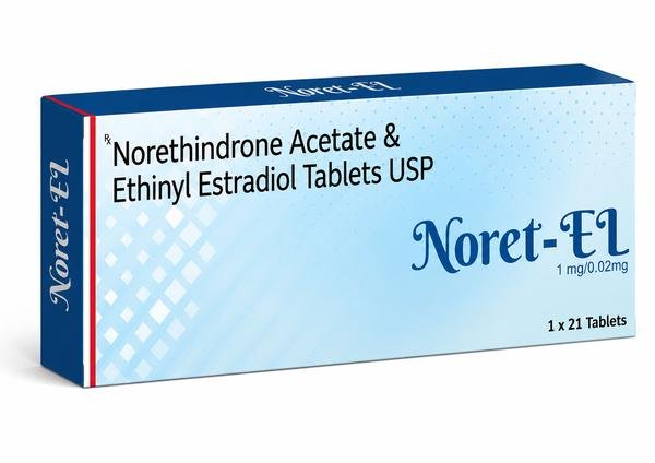 Noret-EL (Ethinylestradiol & Norethindrone) Tablets: Verified Pharmaceutical Exporter from India | Bulk Supplier for USA, UK, Australia, Thailand, Singapore & Jamaica