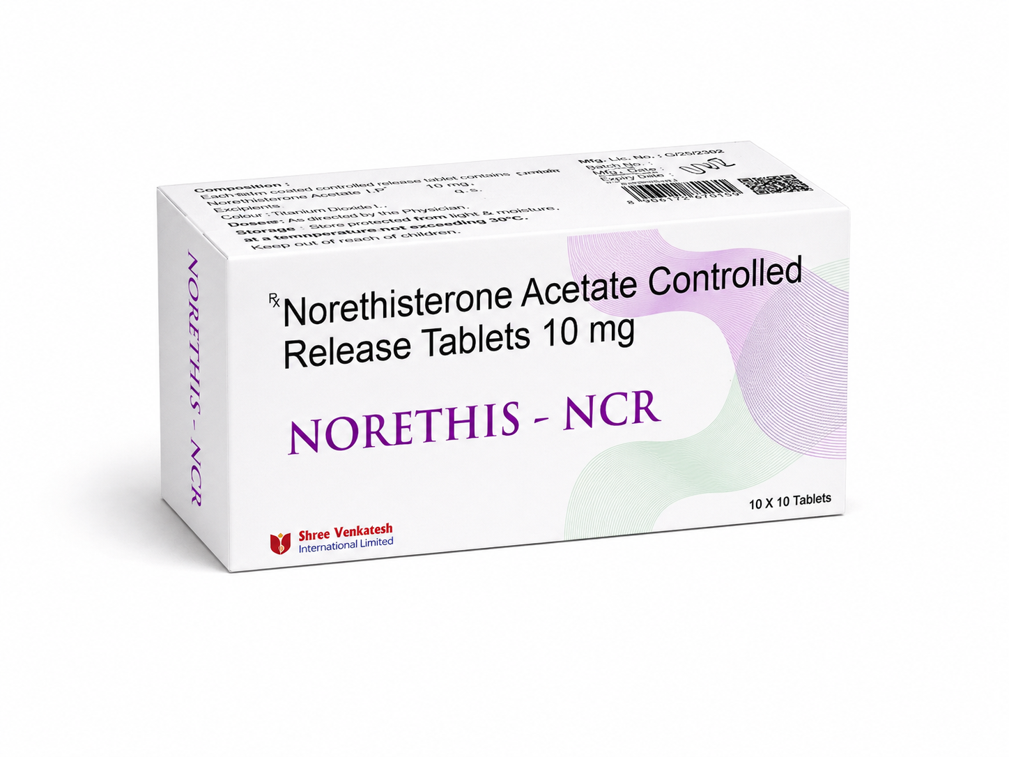 Norethis NCR (Norethisterone Acetate Controlled Release 10mg) Tablets: Verified Pharmaceutical Exporter from India | Bulk Supplier for USA, UK, Australia, Thailand, Singapore & Jamaica
