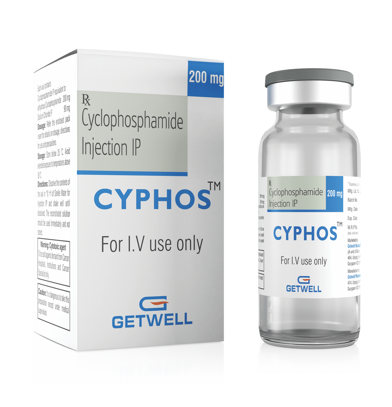 Cyphos 200mg (Cyclophosphamide) Injection