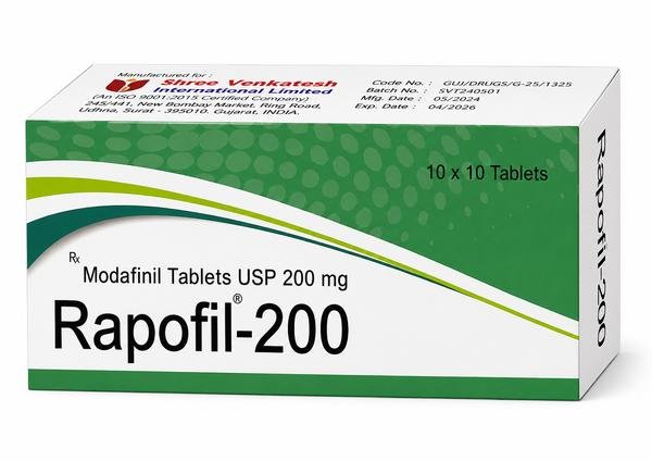 Rapofil-200 (Modafinil Tablets USP 200mg) | Global Bulk Supplier & B2B Exporter: USA, UK, Thailand, Australia, Singapore, Jamaica | Ernest Impex
