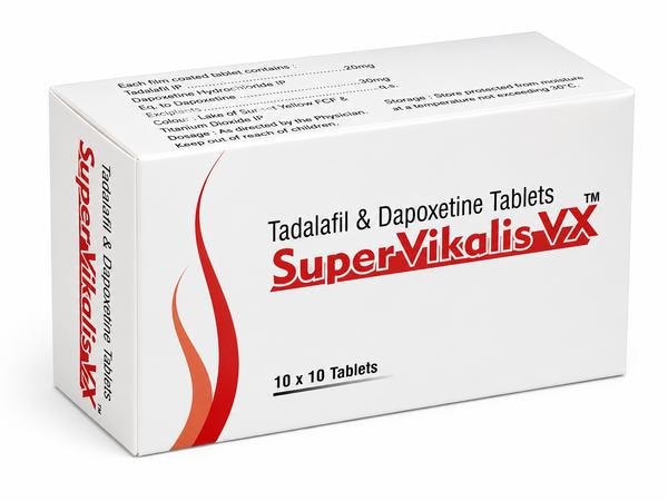 Super Vikalis VX Tablets (Tadalafil & Dapoxetine) | Global Men's Health Exporter: USA, UK, Thailand, Australia, Singapore, Jamaica | Ernest Impex