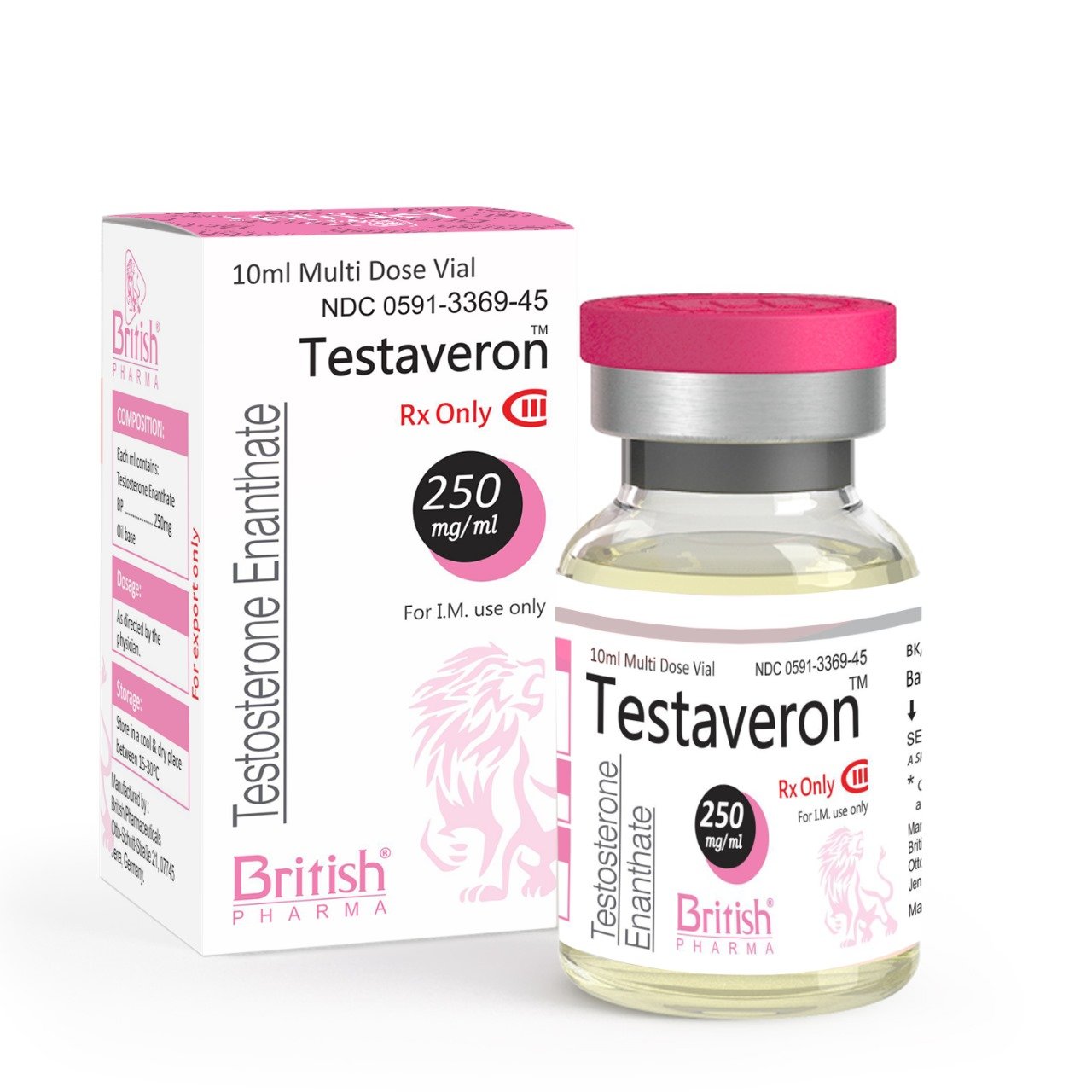 Testaveron 250 mg (Testosterone Enanthate ) Injection