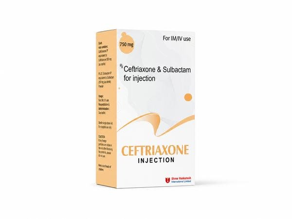 Ceftriaxone & Sulbactam 750mg Injection Exporter from India to USA, UK, Australia, Singapore, Thailand, and Jamaica | Premium Antibiotic Combination Supplier | Ernest Impex Global Medicine Logistics