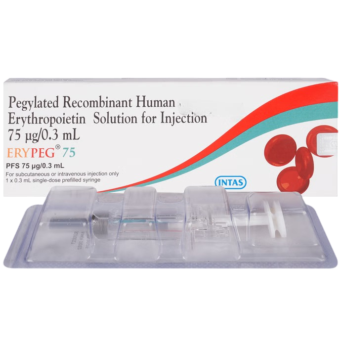 Erypeg 75mcg (Pegylated Recombinant Human Erythropoietin) Injection