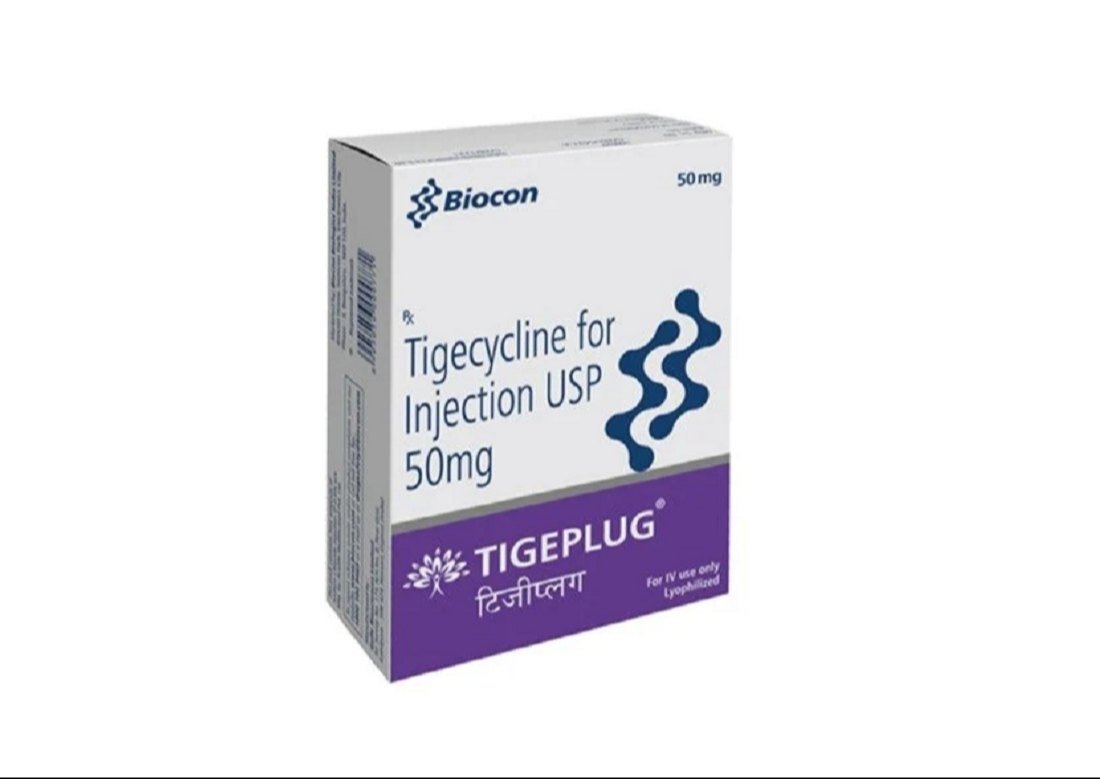 Tigeplug 50mg (Tigecycline) Injection