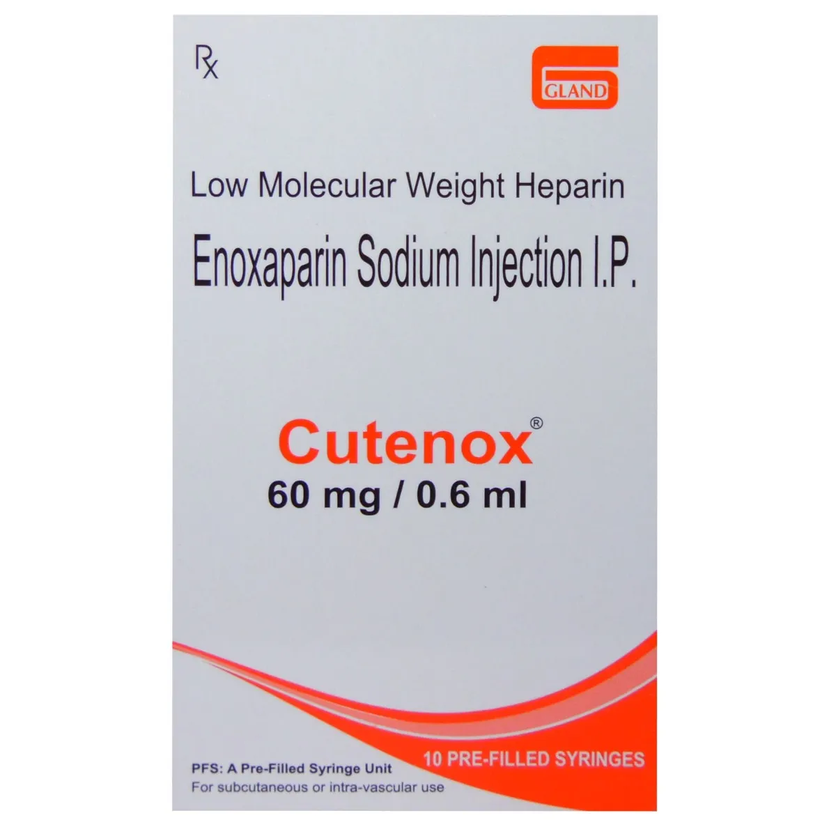 Cutenox 60mg (Enoxaparin) Injection