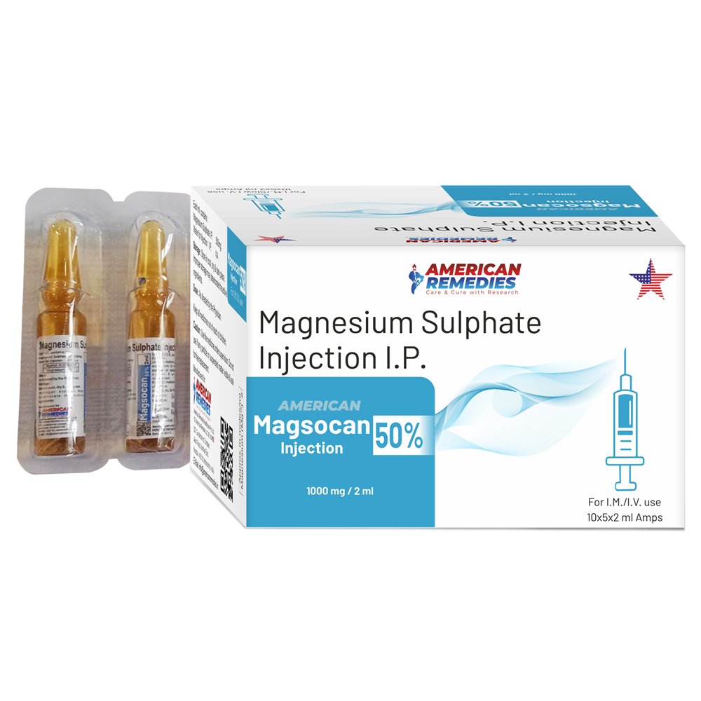Magsocan 50% (Magnesium Sulphate) Injection