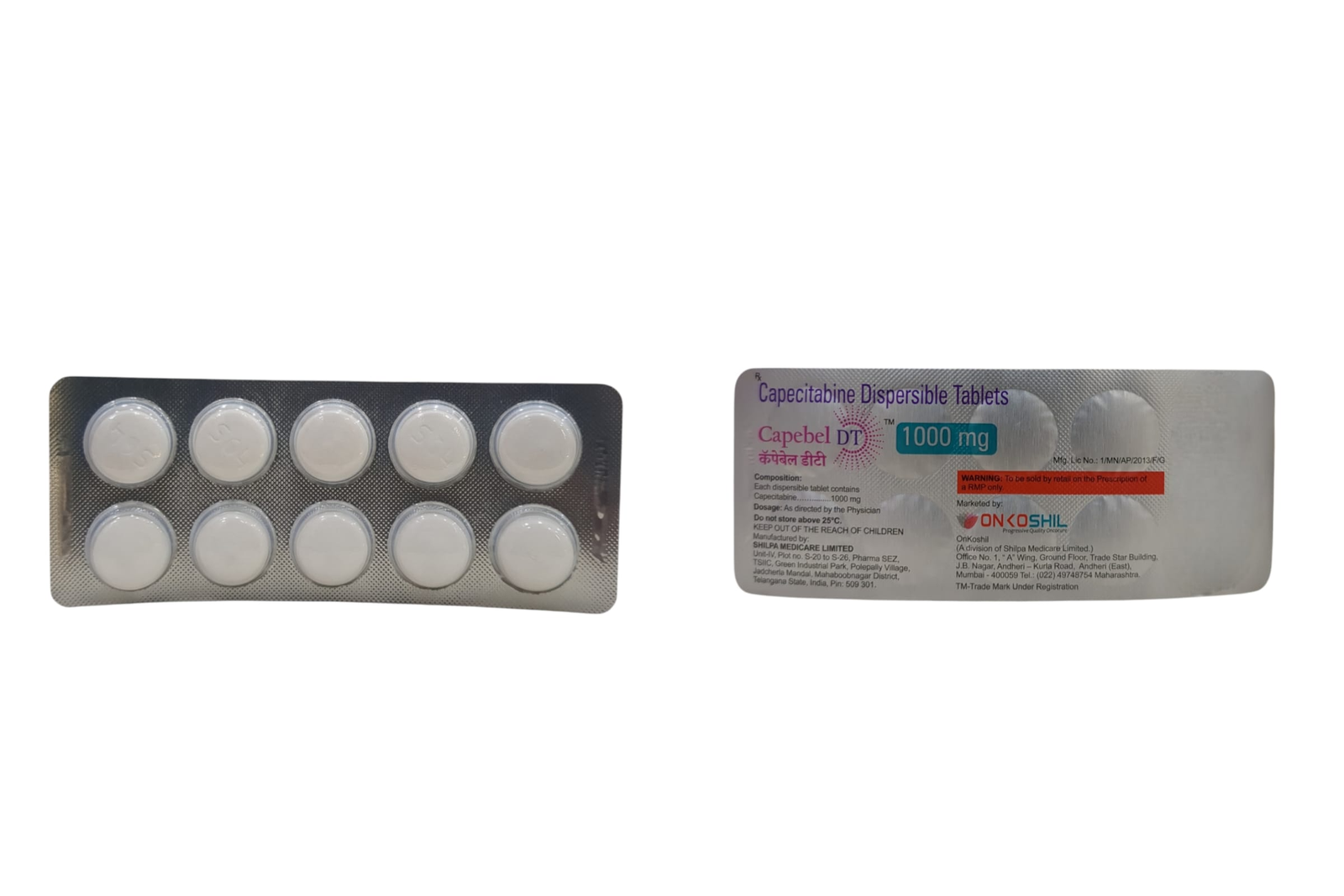 Capebel-DT 1000mg (Capecitabine) Tablet